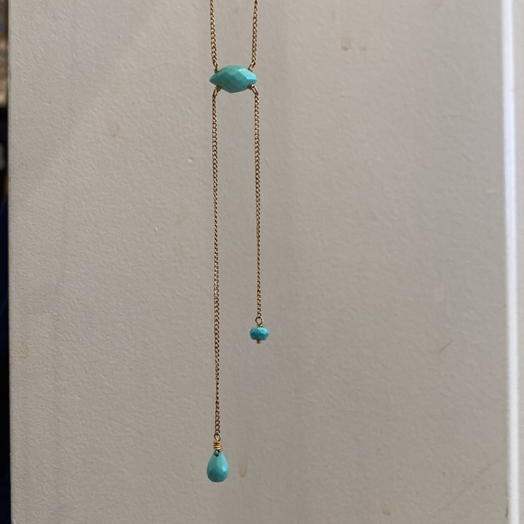 Leah Alexandra Jewelry - Leah Alexandra turquoise lariat necklace